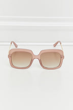 Women's Square Metal-Plastic Hybrid Sunglasses