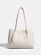 Houndstooth Pattern Shoulder Bag