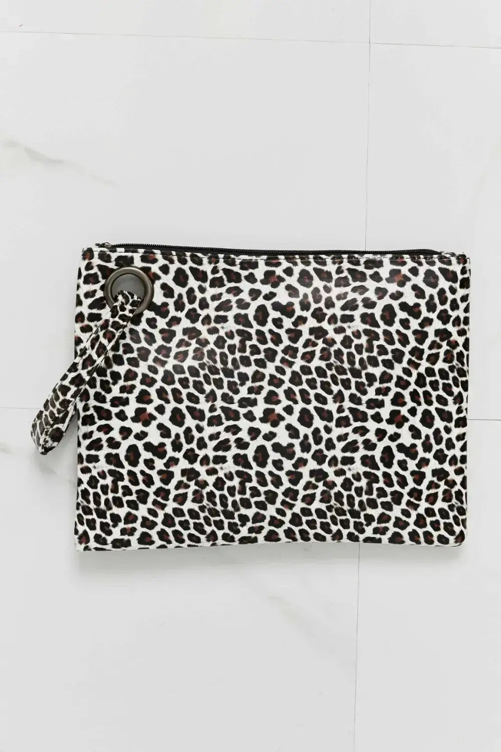 Leopard Print PU Leather Medium Wristlet by Parfymia