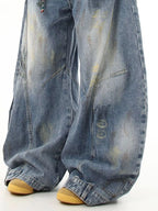 Men's Full Size Wide Leg Jeans Plus Size