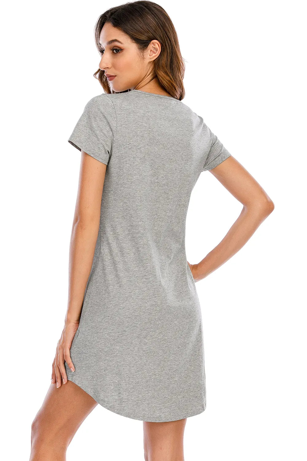 Women's Lounge Dress – Graphic Round Neck