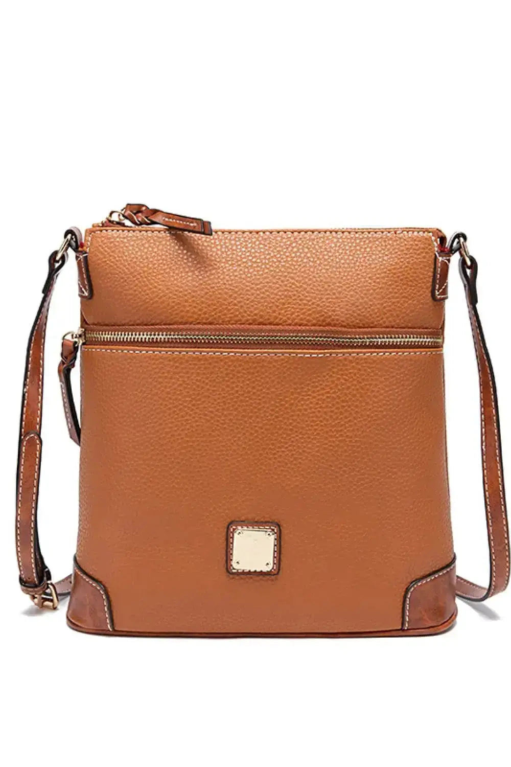PU Leather Crossbody Bag Medium Size by Parfymia