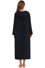 Women's Hooded Night Dress with Pockets