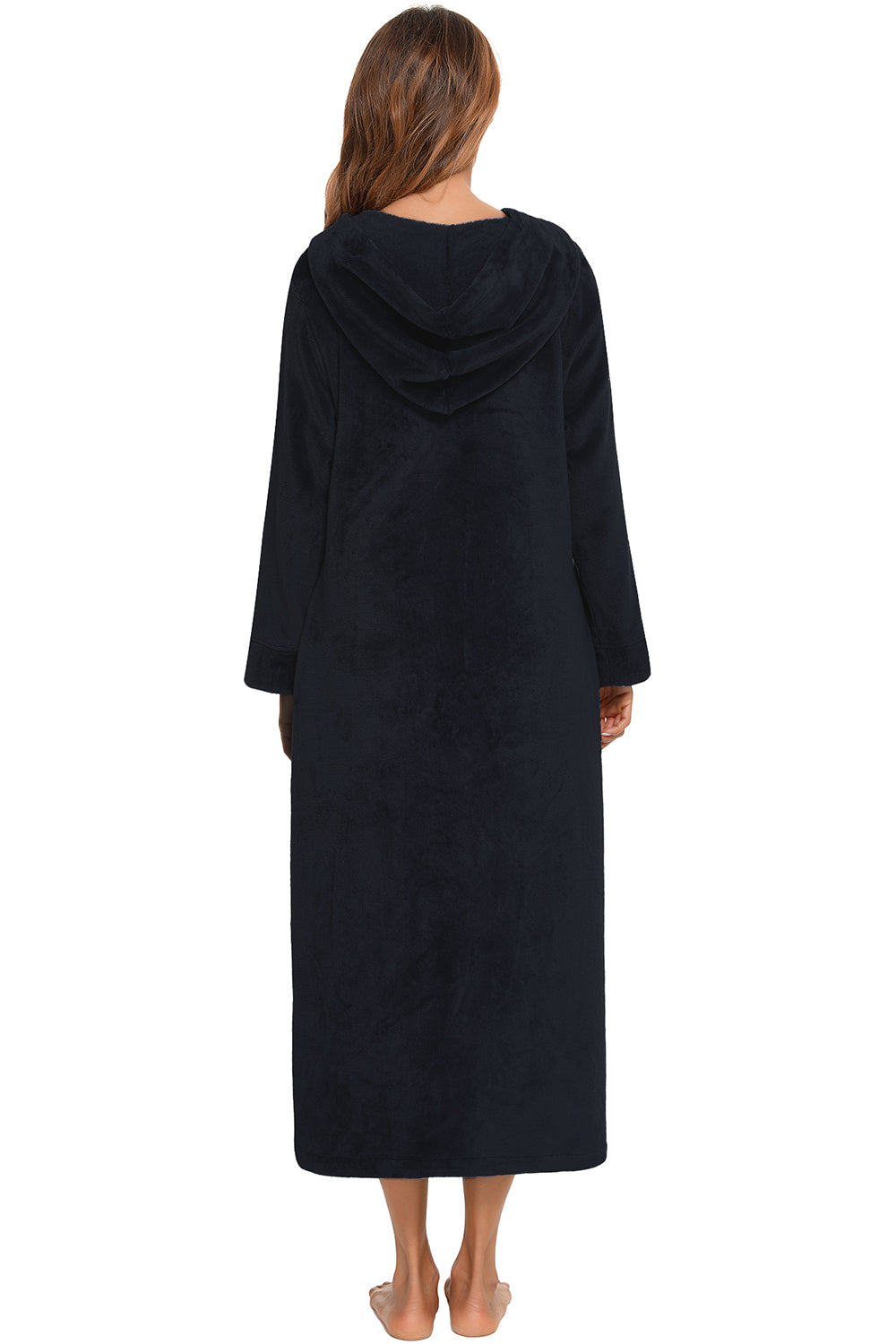 Women's Hooded Night Dress with Pockets