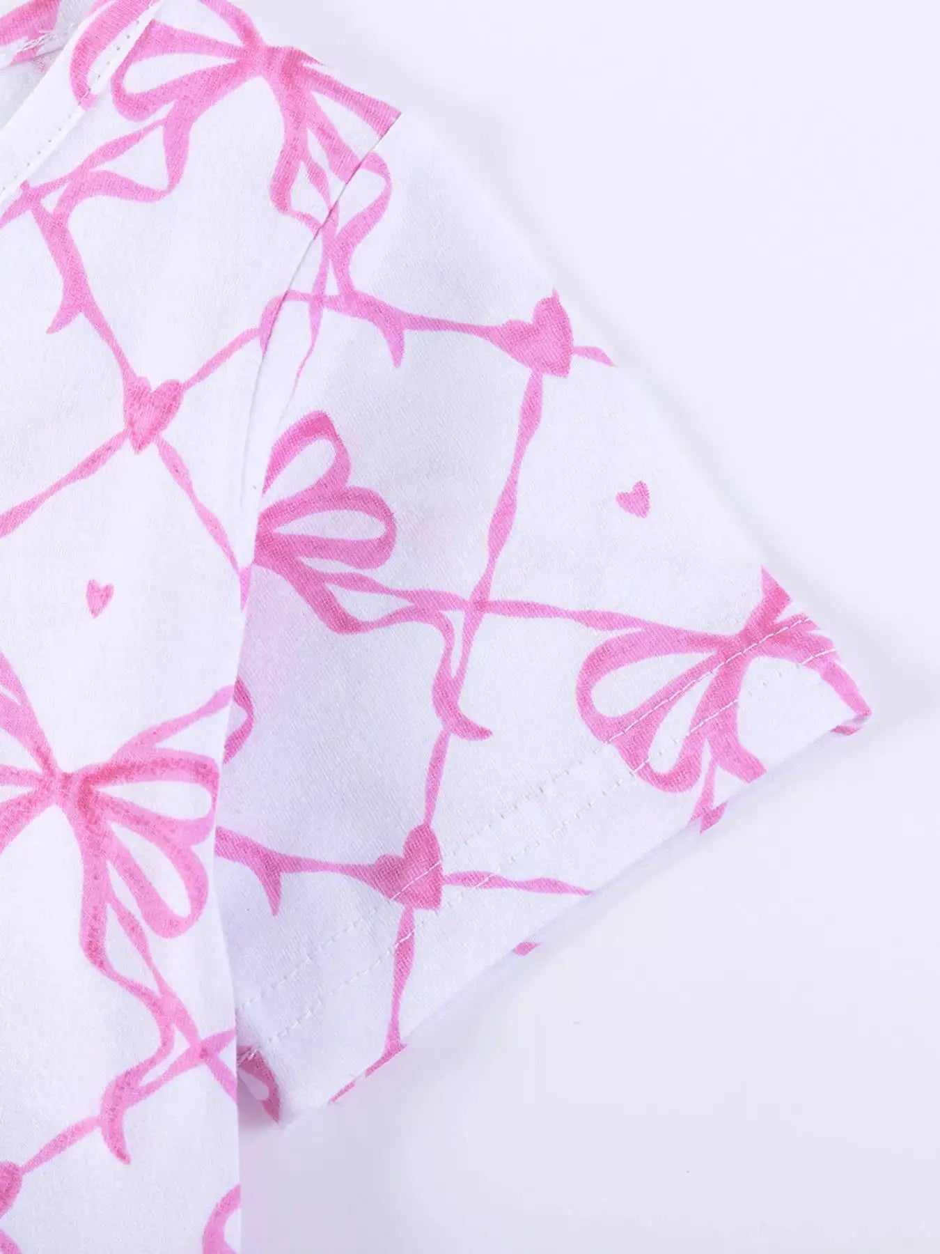 Girls Bowknot Pattern Tulle Layered Dress Pink For Toddlers — Parfymia