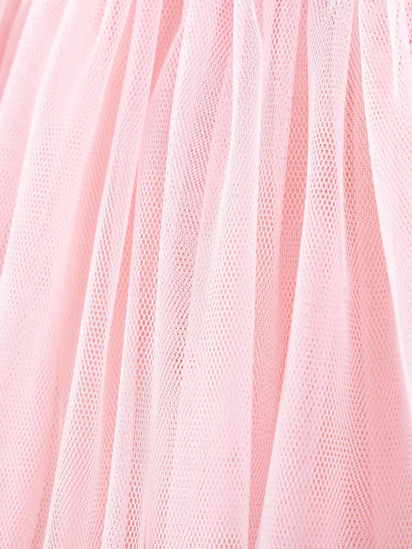 Girls Pink Ballerina Tulle Dress Short Sleeve Ballet Skirt — Parfymia