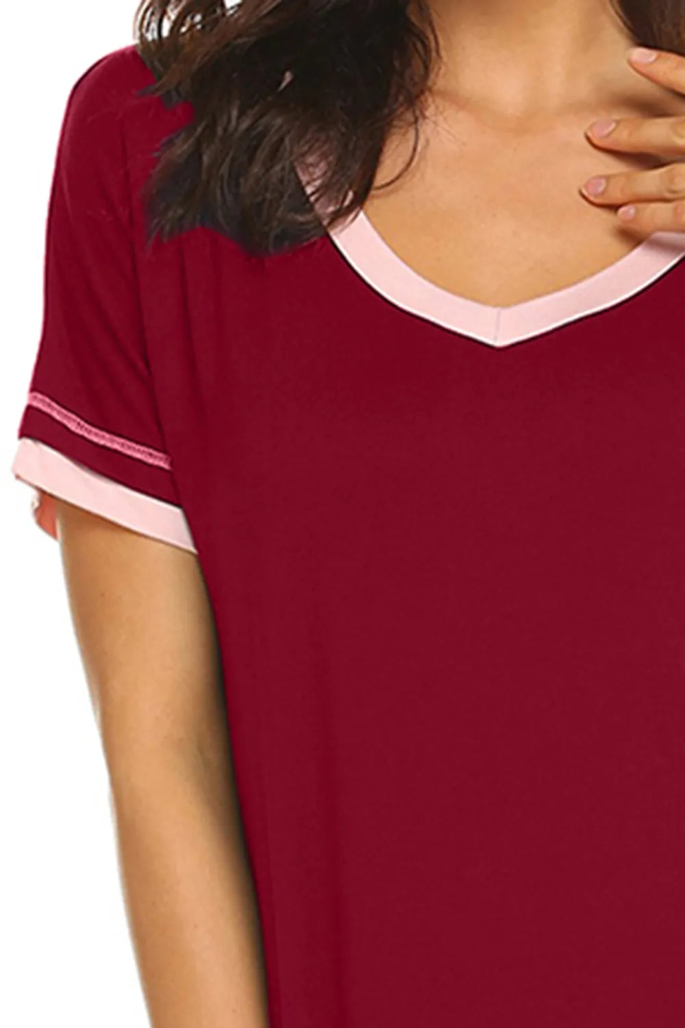 Women's Lounge Dress – Contrast Trim