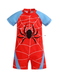 Children's Spider-Man Short Sleeve One-Piece Swimsuit