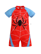 Children's Spider-Man Short Sleeve One-Piece Swimsuit