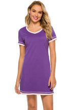 Women's Lounge Dress – Contrast Trim