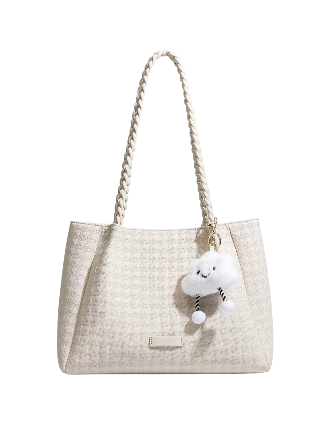 Houndstooth Pattern Shoulder Bag
