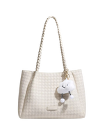 Houndstooth Pattern Shoulder Bag
