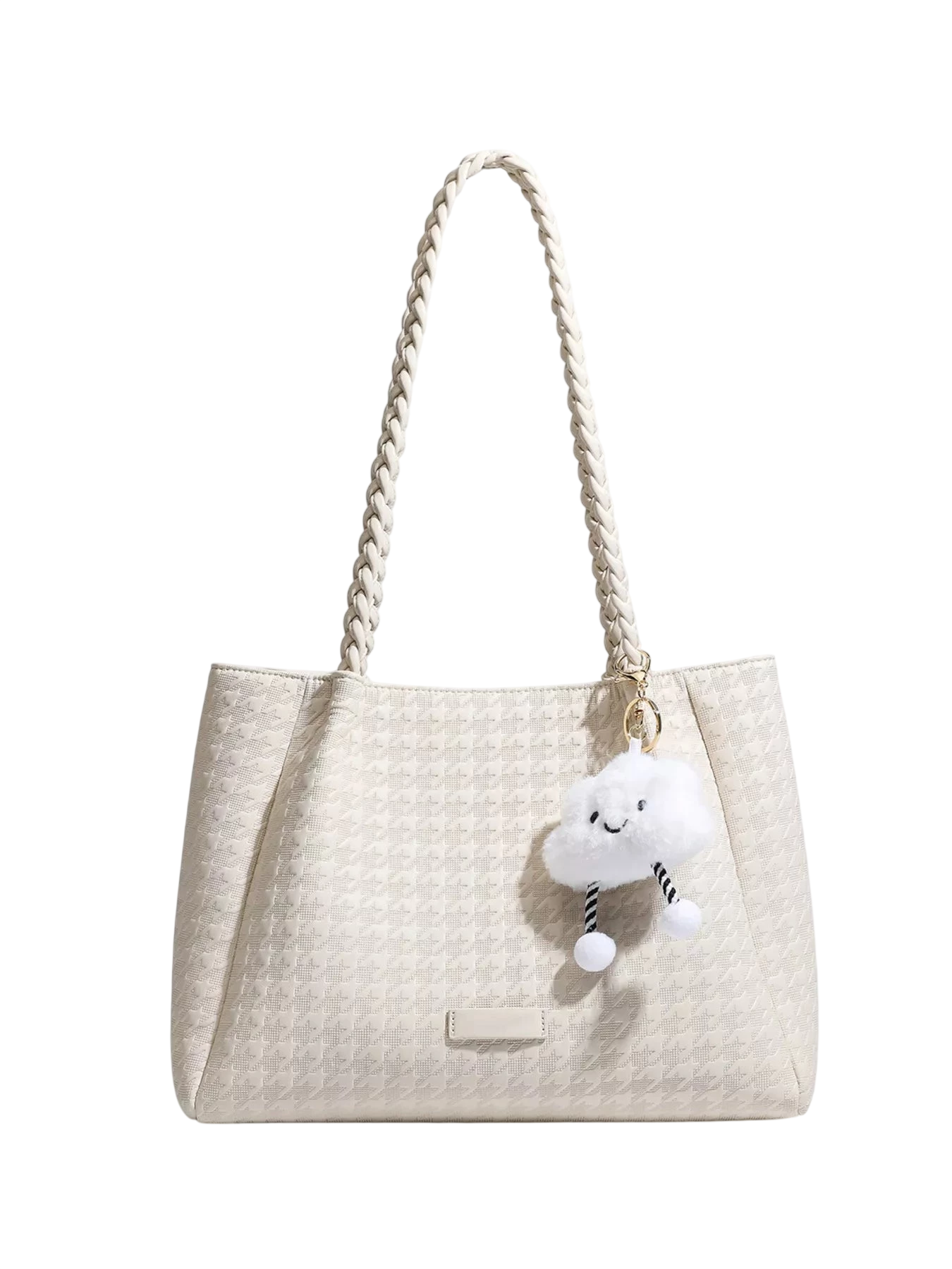 Houndstooth Pattern Shoulder Bag