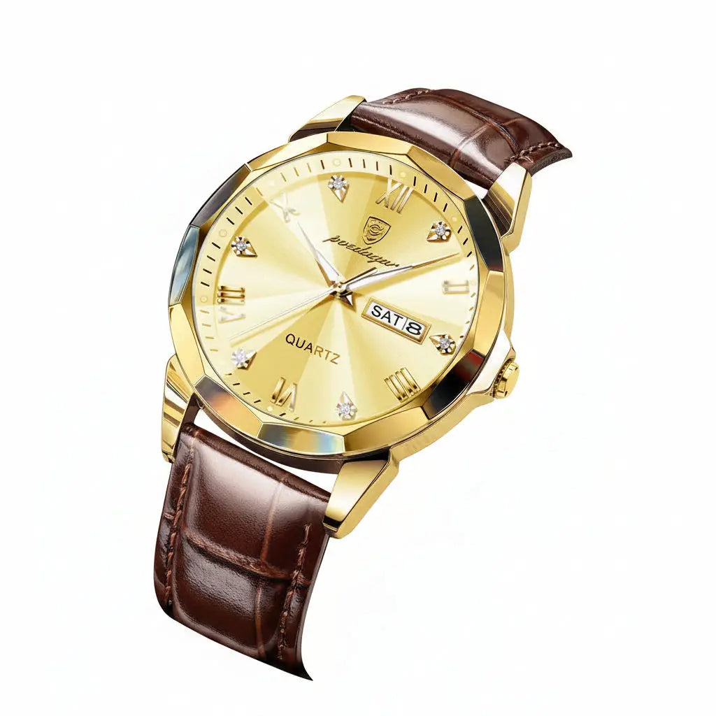 Belt Style Men's Waterproof Luminous Fashion Quartz Watch Dropshipman