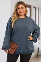 Women's Plus Size Sweatshirt – Dropped Shoulder