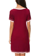 Women's Lounge Dress – Contrast Trim