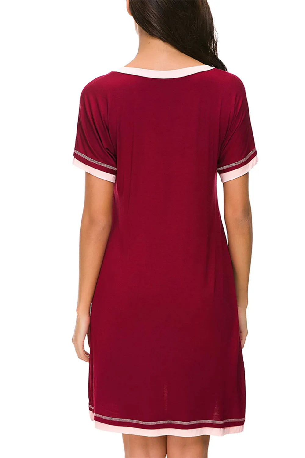 Women's Lounge Dress – Contrast Trim