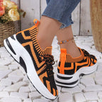 Women's Round Toe Platform Sneakers