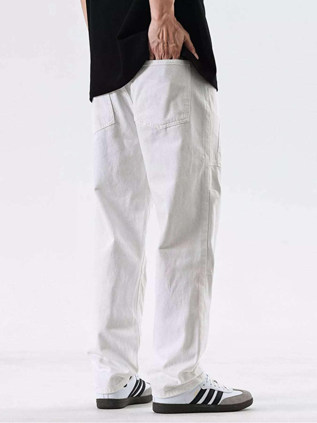 Men's Relaxed Fit Jeans in White