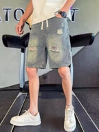 Men's Shorts - Distressed Denim