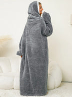Women's Lounge Dress – Hooded Pocketed