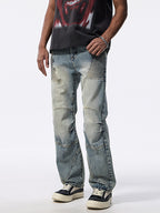 Men's Wide Leg Jeans – Washed Light Blue