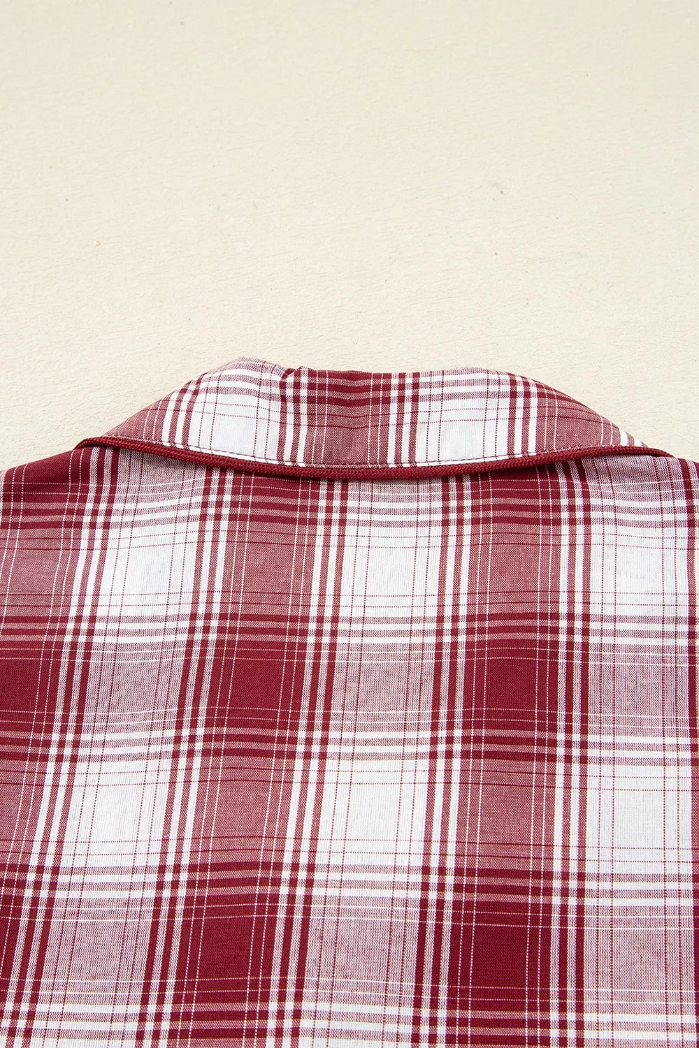 Women's Loungewear Set Plaid Long Sleeve