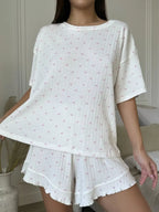 Women's Loungewear Heart Print Lounge Set