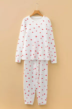 Women's Loungewear Set – Hearts Print