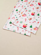 Women's Pajama Set – Holiday Print Blush