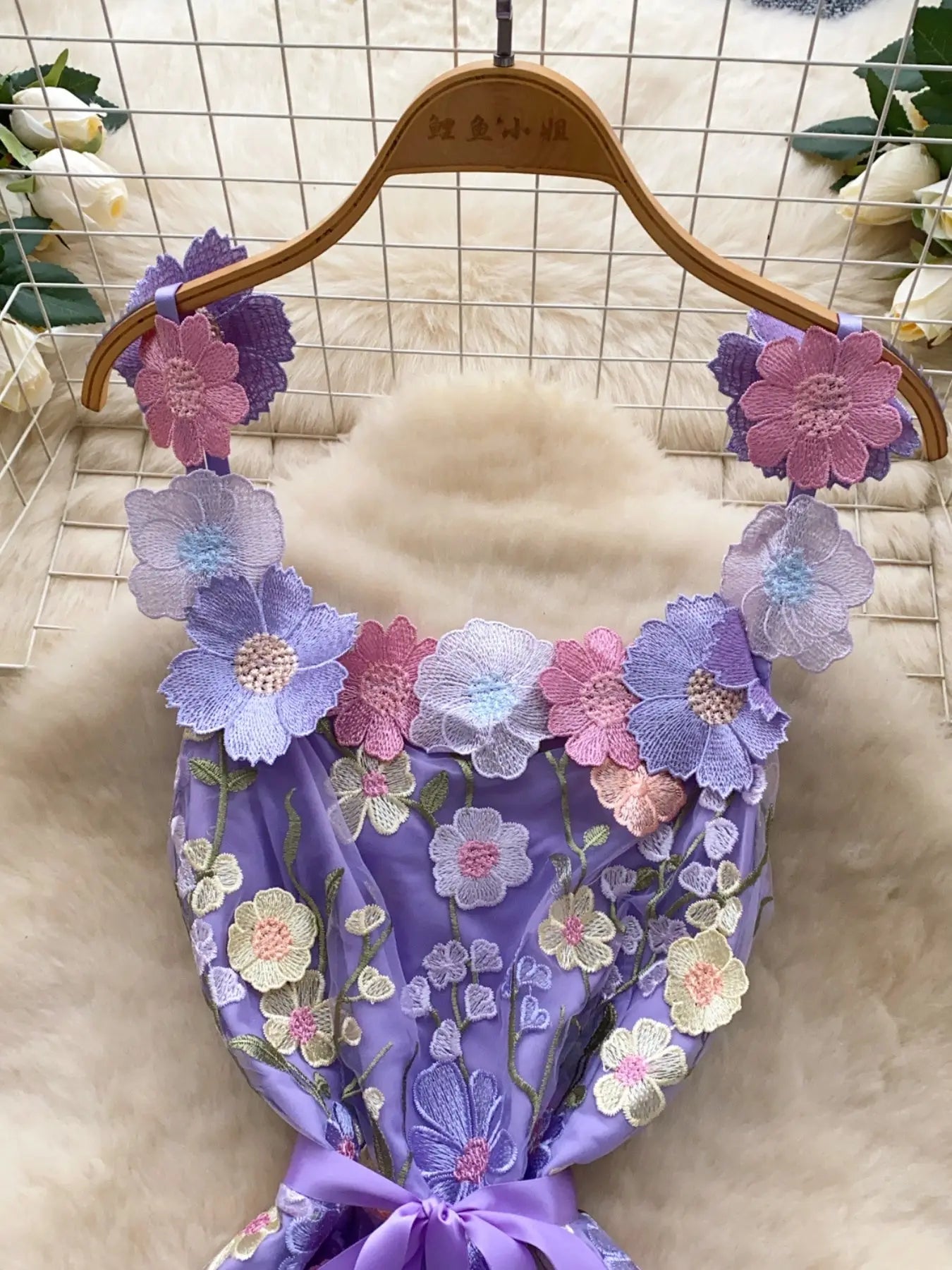 Floral Tie Waist Mini Dress Trendsi