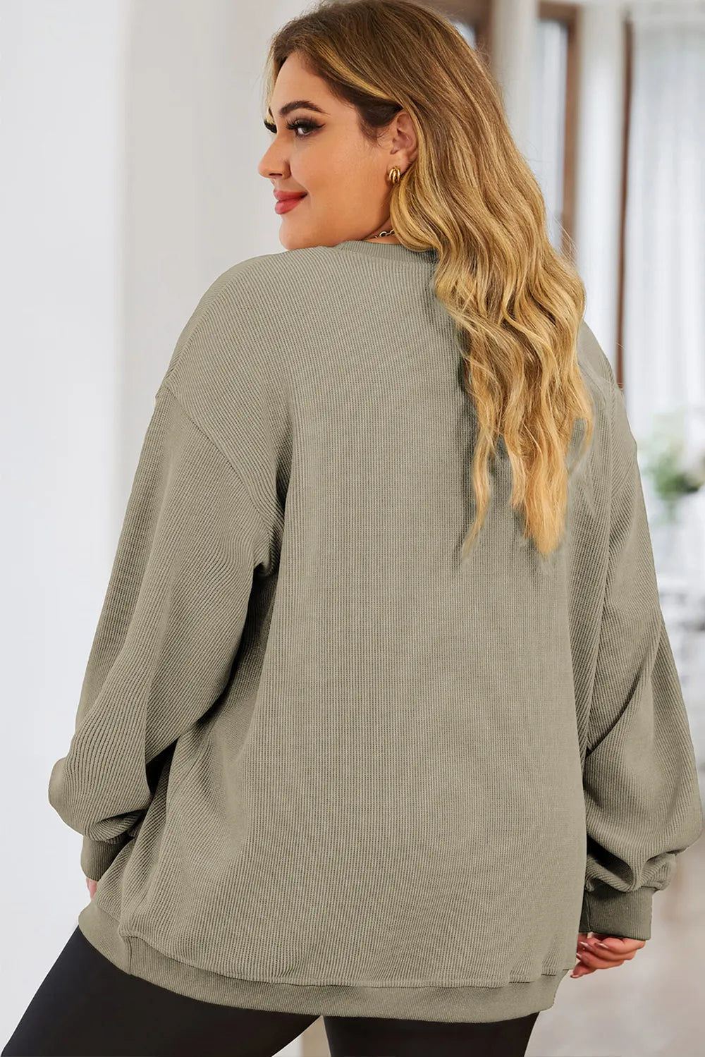 Women's Plus Size Sweatshirt – Dropped Shoulder