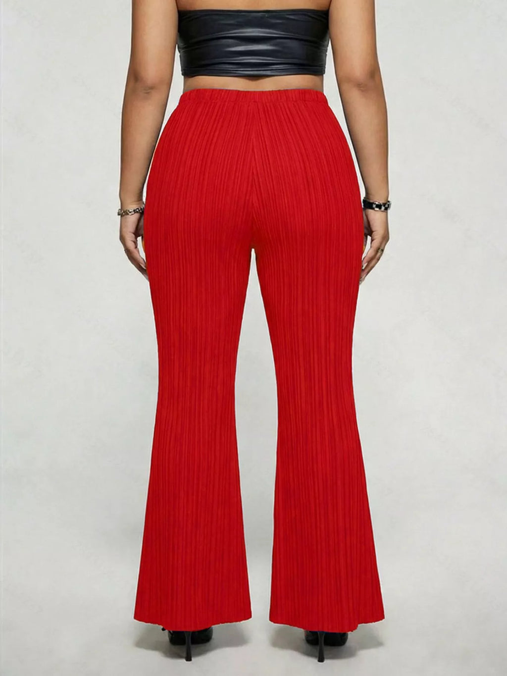 Women's Plus Size High Waist Flare Pants
