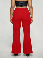 Women's Plus Size High Waist Flare Pants