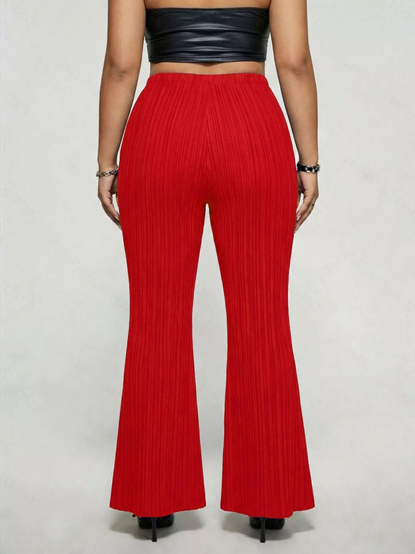 Women's Plus Size High Waist Flare Pants