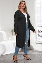 Women's Plus Size Open Front Cardigan