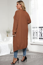 Women's Plus Size Open Front Cardigan
