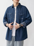 Men's Plus Size Denim Shirt – Relaxed Fit