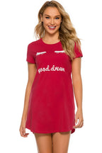 Women's Lounge Dress – Graphic Round Neck