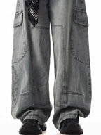 Men's Pants Loose Fit Cargo Jeans Plus Size