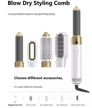 5-in-1 Interchangeable Hot Air Brush