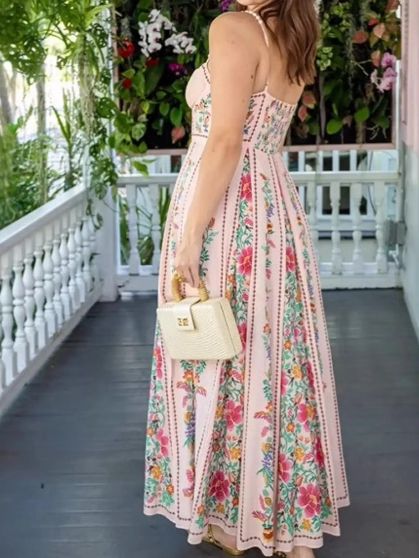 Floral Print Sweetheart Neck Cami Dress Trendsi