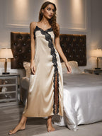 Women's Night Gown – Contrast Lace Trim
