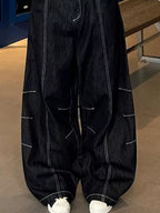 Men's Cargo Jeans Loose Fit Plus Size
