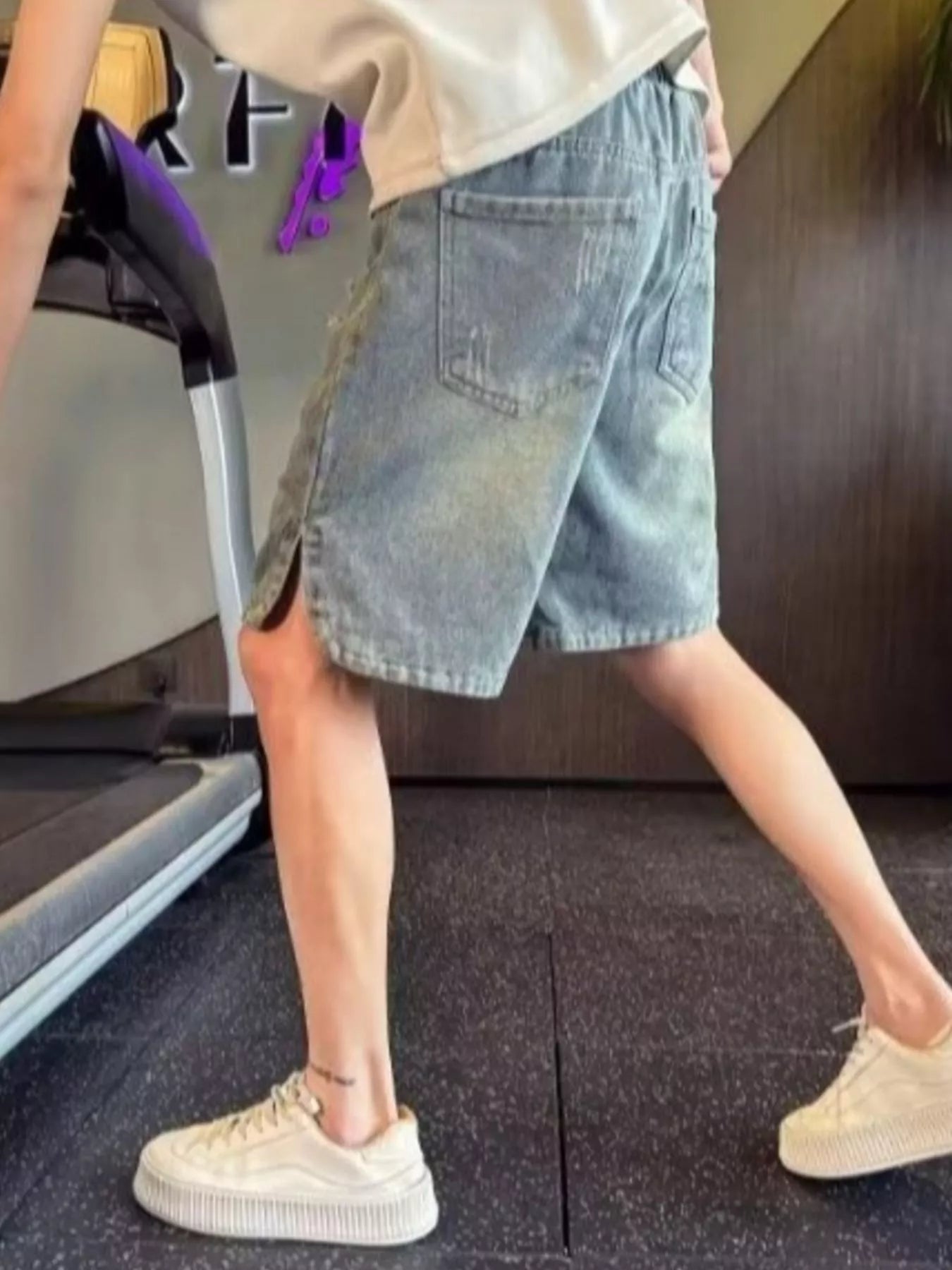 Men's Shorts - Distressed Denim