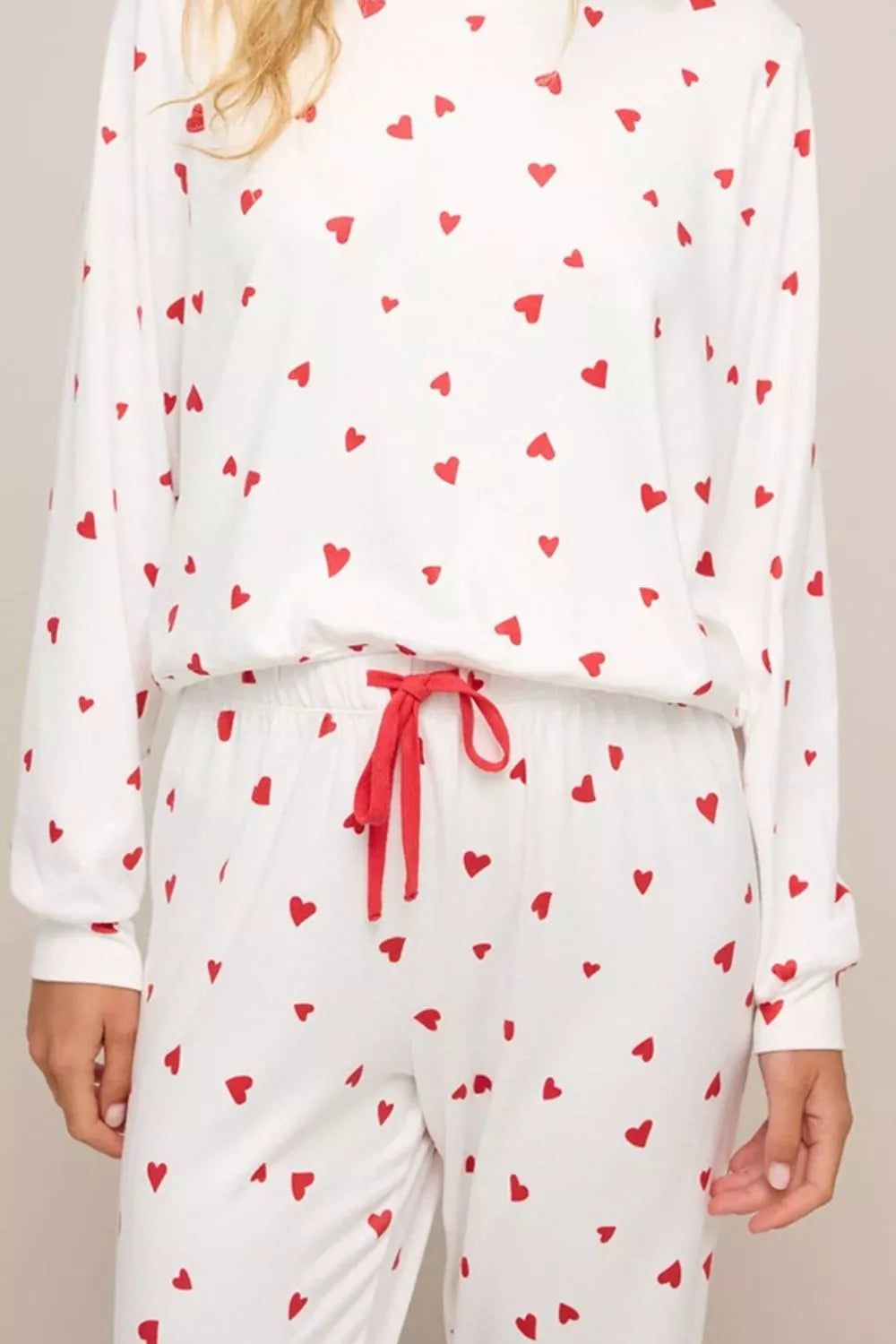 Women's Loungewear Set – Hearts Print