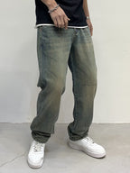 Men's Vintage Wash Loose Fit Jeans