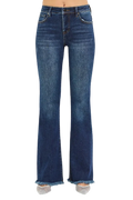Women's Flare Jeans – Tummy Control Mid Rise