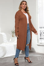 Women's Plus Size Open Front Cardigan
