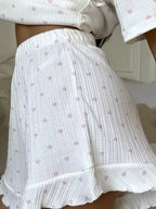Women's Loungewear Heart Print Lounge Set